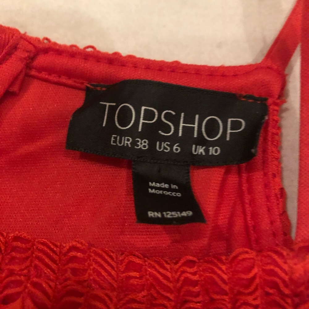 Top Shop Brand - Red Dress